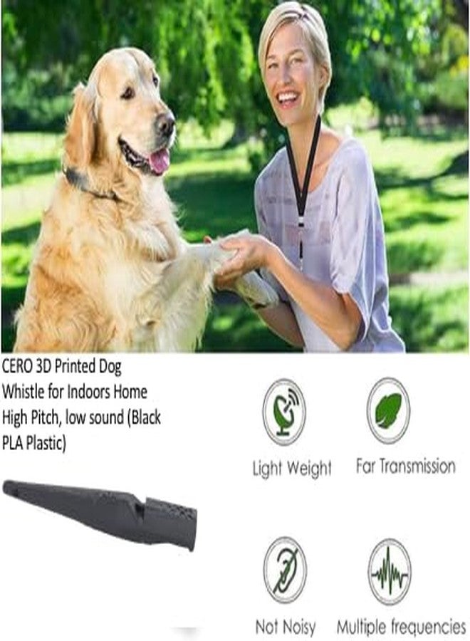 CERO 3D Printed Dog Whistle for Outdoors Garden High Pitch, Low Sound (Black PLA Plastic) - Image 3
